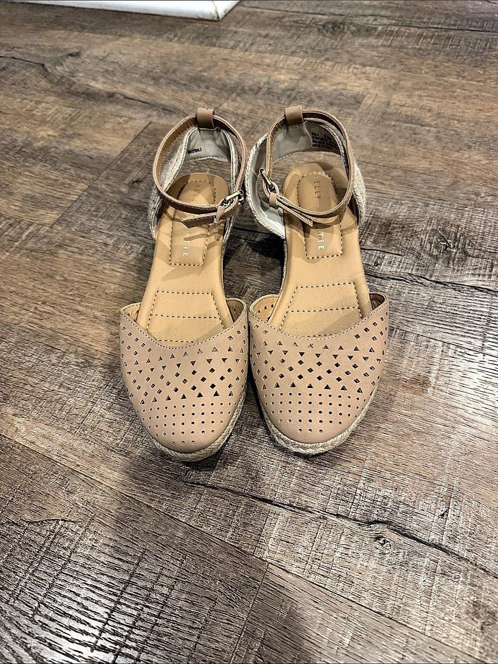 Kelly & Katie Adell Espadrille Wedge Sandal Brown
